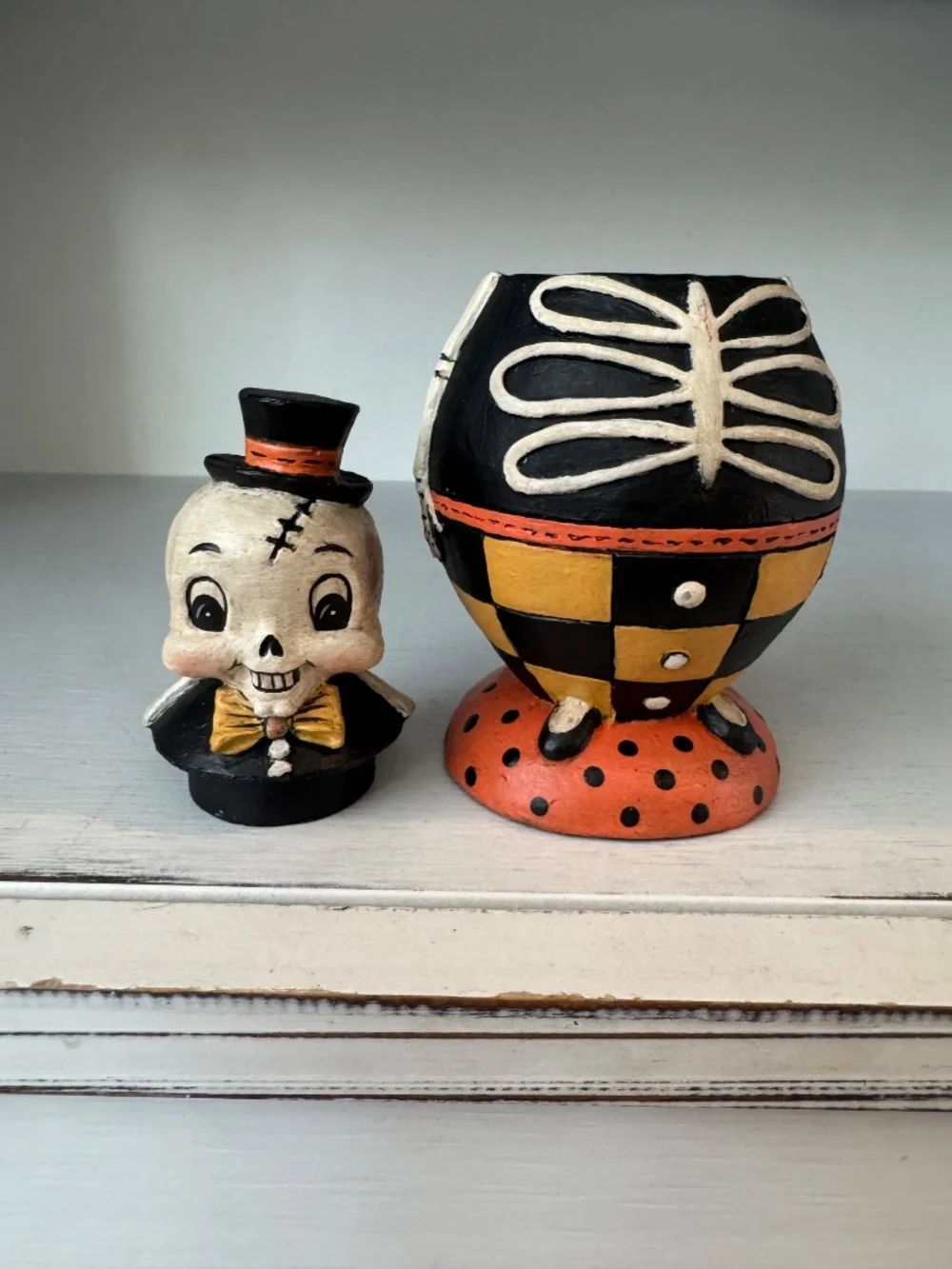 NEW Bethany Lowe Johanna Parker Silly Bones Spooks Jar Resin Halloween Skeleton